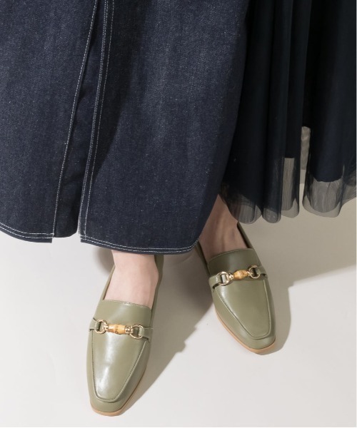 RANDA（ランダ）の「ストレスフリー/ソフト バンブーパーツベーシックローファー（ローファー・レディース・ベージュ/グリーン/ブラック・S/M/L/LL）」の6枚目の写真