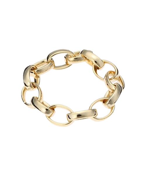 koe(コエ)の「チェーンリング*(リング・レディース・シルバー/ゴールド・FREE)」の4枚目の写真