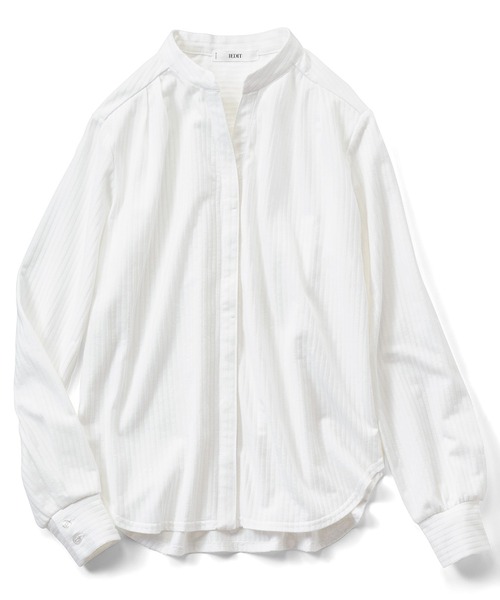 IEDIT（イディット）の「ＩＥＤＩＴ　きちんとシャツ見え　伸びやかで美しい吸汗速乾カットソーシャツブラウス（シャツ/ブラウス・レディース・ホワイト/ベージュ/ブルー・MEDIUM/LARGE/X-LARGE/XX-LARGE/SMALL/XXX-LARGE）」の10枚目の写真