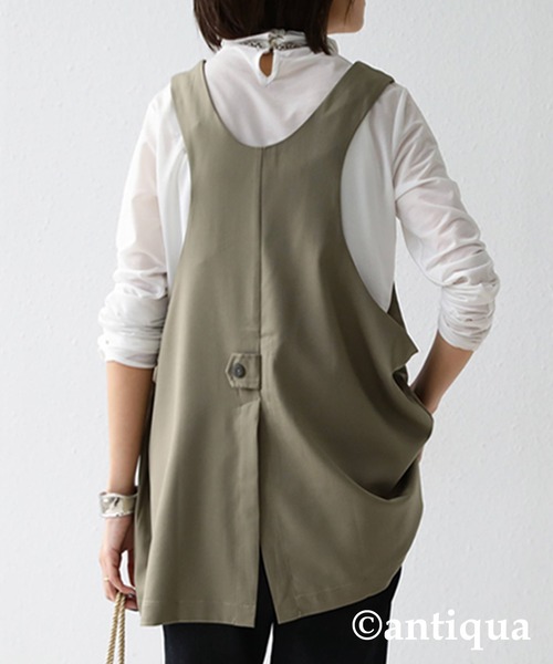 antiqua（アンティカ）の「幅広く大活躍！ワークベスト（ベスト・レディース・ブラック/グリーン系その他・FREE）」の15枚目の写真