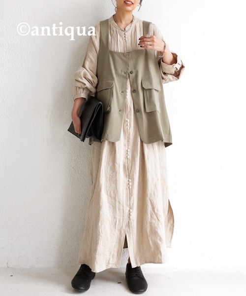 antiqua（アンティカ）の「幅広く大活躍！ワークベスト（ベスト・レディース・ブラック/グリーン系その他・FREE）」の20枚目の写真