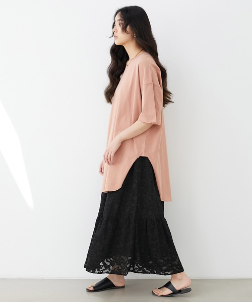 EMMA(EMMA CLOTHES)(エマ)の「【EMMA】シアージャガードティアードスカート(スカート・レディース・ホワイト/ブラック/ラベンダー・FREE)」の6枚目の写真