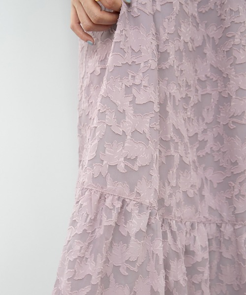 EMMA(EMMA CLOTHES)(エマ)の「【EMMA】シアージャガードティアードスカート(スカート・レディース・ホワイト/ブラック/ラベンダー・FREE)」の10枚目の写真