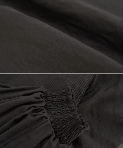 ROPE' PICNIC（ロペピクニック）の「【emur】袖プリーツシアーブラウス（シャツ/ブラウス・レディース・ブラック/オフホワイト/ライトグリーン・38）」の15枚目の写真