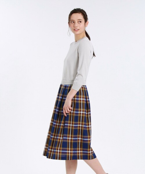 セール タータンチェックコンビニットワンピース ワンピース Mackintosh Philosophy マッキントッシュ フィロソフィー のファッション通販 Zozotown