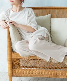 Mysa&Liina | 半袖ＸテレコロングパンツSET(ルームウェア/パジャマ)