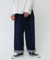 JUNRED | 【taiｘJUNRed】 デニムワイド2ロールアップパンツ(デニムパンツ)