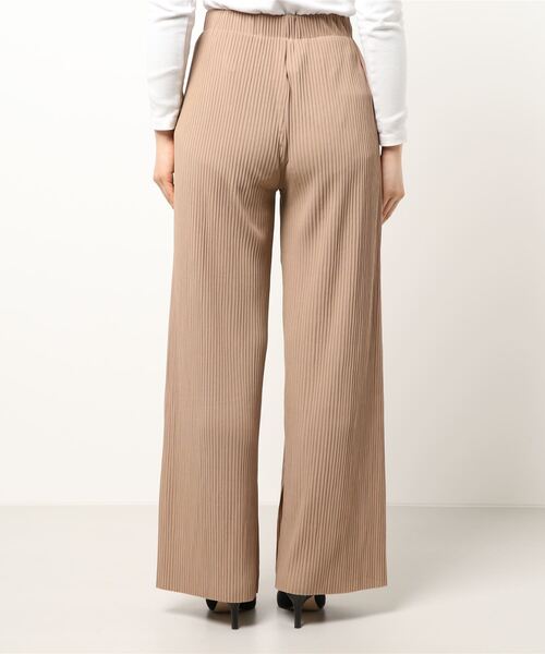 SpRay（スプレイ）の「スリット入プリーツワイドパンツ（その他パンツ・レディース・チャコールグレー/ブラック/ベージュ/ブラウン/アイボリー・FREE）」の7枚目の写真