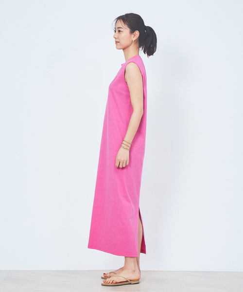 Rouge vif(ルージュヴィフ)の「ピースダイコットンワンピース(ワンピース・レディース・ホワイト/ピンク/モスグリーン/ブラック/アイボリー・フリー)」の19枚目の写真