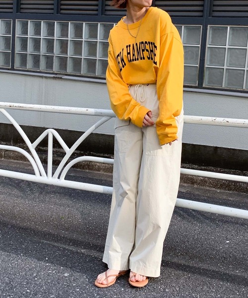 CIAOPANIC TYPY（チャオパニックティピー）の「綿ナイロンイージーミリタリーパンツ（カーゴパンツ・レディース・パープル/カーキ/アイボリー・SMALL/MEDIUM）」の8枚目の写真