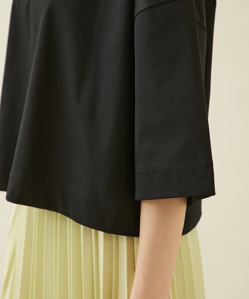 city(シティ)の「【CITY】スビンコットンショートハーフTEE(Tシャツ/カットソー・レディース・ブラック/ホワイト・FREE)」の14枚目の写真