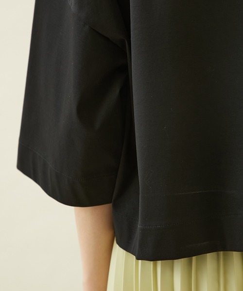 city(シティ)の「【CITY】スビンコットンショートハーフTEE(Tシャツ/カットソー・レディース・ブラック/ホワイト・FREE)」の16枚目の写真