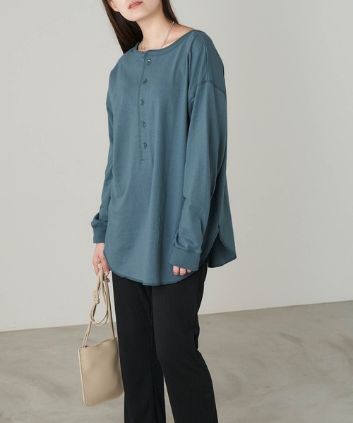 anown(アノン)の「【上下セット】2wayビッグ長袖Tシャツ×ストレートフレアリブパンツ<セットアップ>(その他パンツ・レディース・ホワイト系その他/ブラック系その他/ブラウン系その他/ベージュ系その他/ブルー系その他/ホワイト系その他2/ホワイト系その他3/ホワイト系その他4/ホワイト系その他5/ブラック系その他2/ブラック系その他3/ブラック系その他4/ブラック系その他5/ブラウン系その他2/ブラウン系その他3/ブラウン系その他4/ブラウン系その他5/ベージュ系その他2/ベージュ系その他3/ベージュ系その他4/ベージュ系その他5/ブルー系その他2/ブルー系その他3/ブルー系その他4/ブルー系その他5・FREE)」の21枚目の写真