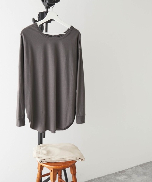 anown(アノン)の「【上下セット】2wayビッグ長袖Tシャツ×ストレートフレアリブパンツ<セットアップ>(その他パンツ・レディース・ホワイト系その他/ブラック系その他/ブラウン系その他/ベージュ系その他/ブルー系その他/ホワイト系その他2/ホワイト系その他3/ホワイト系その他4/ホワイト系その他5/ブラック系その他2/ブラック系その他3/ブラック系その他4/ブラック系その他5/ブラウン系その他2/ブラウン系その他3/ブラウン系その他4/ブラウン系その他5/ベージュ系その他2/ベージュ系その他3/ベージュ系その他4/ベージュ系その他5/ブルー系その他2/ブルー系その他3/ブルー系その他4/ブルー系その他5・FREE)」の15枚目の写真