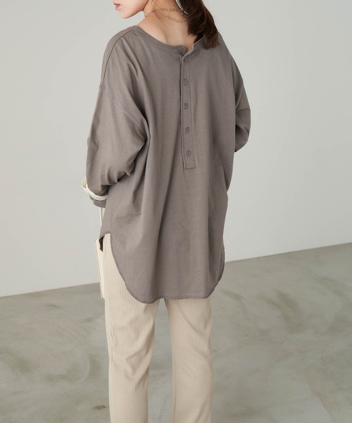 anown(アノン)の「【上下セット】2wayビッグ長袖Tシャツ×ストレートフレアリブパンツ<セットアップ>(その他パンツ・レディース・ホワイト系その他/ブラック系その他/ブラウン系その他/ベージュ系その他/ブルー系その他/ホワイト系その他2/ホワイト系その他3/ホワイト系その他4/ホワイト系その他5/ブラック系その他2/ブラック系その他3/ブラック系その他4/ブラック系その他5/ブラウン系その他2/ブラウン系その他3/ブラウン系その他4/ブラウン系その他5/ベージュ系その他2/ベージュ系その他3/ベージュ系その他4/ベージュ系その他5/ブルー系その他2/ブルー系その他3/ブルー系その他4/ブルー系その他5・FREE)」の18枚目の写真