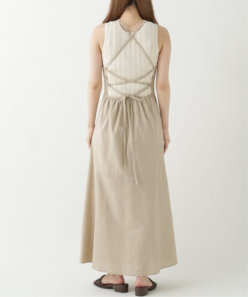 RAY CASSIN（レイカズン）の「レースアップキャミドレス（ワンピース・レディース・ベージュ/ブラウン/グリーン・FREE）」の15枚目の写真