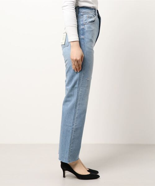 LOWRYS FARM(ローリーズファーム)の「CONE/ストレートパンツ 948666(デニムパンツ・レディース・ブルー/ライトブルー・SMALL/MEDIUM/LARGE)」の4枚目の写真