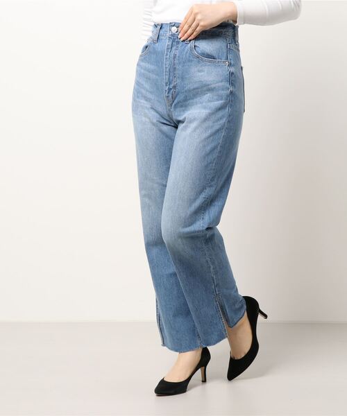 LOWRYS FARM(ローリーズファーム)の「CONE/ストレートパンツ 948666(デニムパンツ・レディース・ブルー/ライトブルー・SMALL/MEDIUM/LARGE)」の13枚目の写真