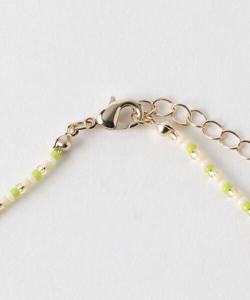 BEAUTY&YOUTH UNITED ARROWS（ビューティーアンドユースユナイテッドアローズ）の「BY ガラスビーズ ショートネックレス ◆（ネックレス・レディース・ライトブルー/ライム・FREE）」の4枚目の写真