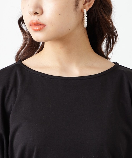 ふりふ（フリフ）の「レース広袖トップス（Tシャツ/カットソー・レディース・ブラック/ホワイト・FREE）」の12枚目の写真