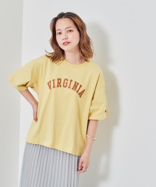 DISCUS(ディスカス)の「【DISCUS】ディスカス USAコットンプリントTee(Tシャツ/カットソー・レディース・イエロー/グリーン/ブラック/ホワイト系1/ラベンダー/ホワイト・M)」の16枚目の写真