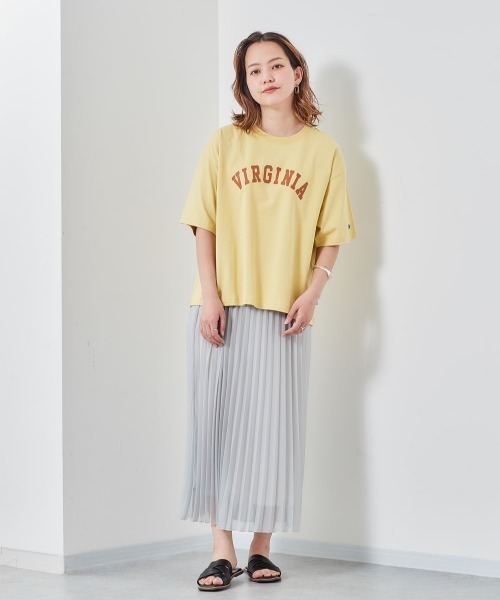DISCUS(ディスカス)の「【DISCUS】ディスカス USAコットンプリントTee(Tシャツ/カットソー・レディース・イエロー/グリーン/ブラック/ホワイト系1/ラベンダー/ホワイト・M)」の11枚目の写真