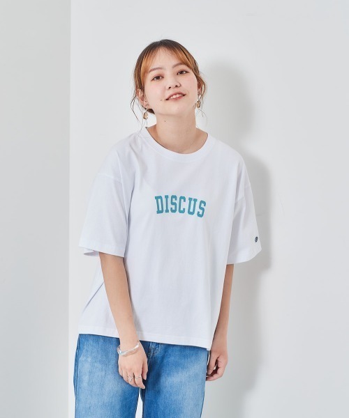 DISCUS(ディスカス)の「【DISCUS】ディスカス USAコットンプリントTee(Tシャツ/カットソー・レディース・イエロー/グリーン/ブラック/ホワイト系1/ラベンダー/ホワイト・M)」の18枚目の写真