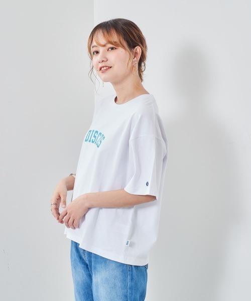DISCUS(ディスカス)の「【DISCUS】ディスカス USAコットンプリントTee(Tシャツ/カットソー・レディース・イエロー/グリーン/ブラック/ホワイト系1/ラベンダー/ホワイト・M)」の13枚目の写真