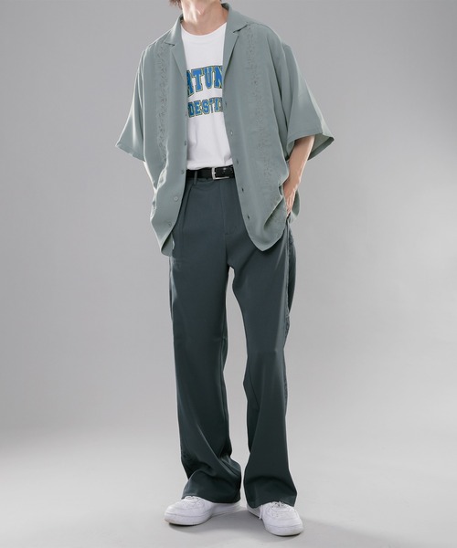 kutir（クティール）の「刺繍シャツ（シャツ/ブラウス・メンズ・ブラック/オレンジ/ライトブルー・LARGE/MEDIUM）」の12枚目の写真