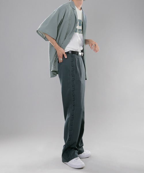 kutir（クティール）の「刺繍シャツ（シャツ/ブラウス・メンズ・ブラック/オレンジ/ライトブルー・LARGE/MEDIUM）」の13枚目の写真