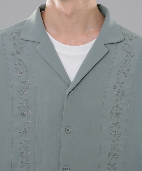 kutir（クティール）の「刺繍シャツ（シャツ/ブラウス・メンズ・ブラック/オレンジ/ライトブルー・LARGE/MEDIUM）」の16枚目の写真