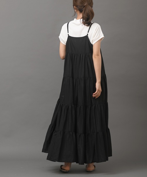 R・P・S　pura（アールピーエスピューラ）の「【WEB限定】pura　ティアードキャミワンピース（ワンピース・レディース・ブラック/ダークブラウン・フリー）」の19枚目の写真