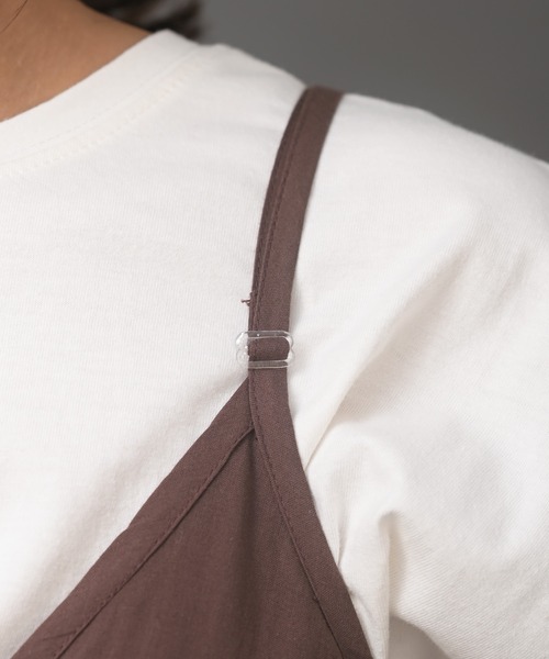 R・P・S　pura（アールピーエスピューラ）の「【WEB限定】pura　ティアードキャミワンピース（ワンピース・レディース・ブラック/ダークブラウン・フリー）」の11枚目の写真