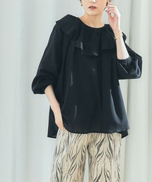 titivate | ﾌﾘﾙｶﾗｰ長袖ﾌﾞﾗｳｽ(シャツ/ブラウス)