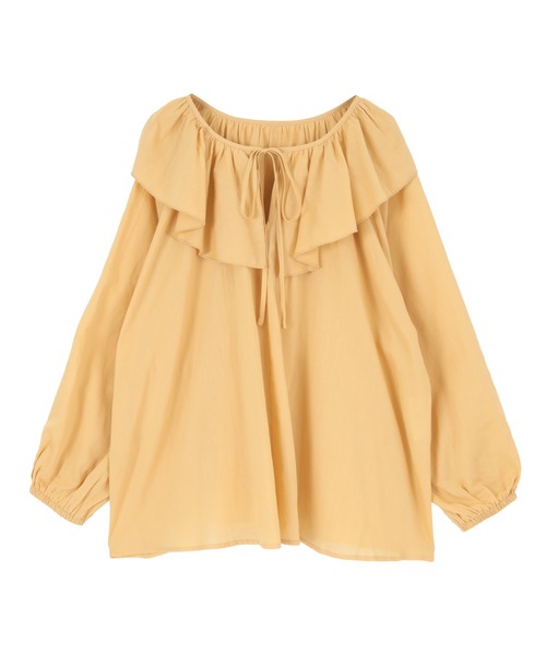 titivate（ティティベイト）の「ﾌﾘﾙｶﾗｰ長袖ﾌﾞﾗｳｽ（シャツ/ブラウス・レディース・ピンク/イエロー/ブラック/ブルー/オフホワイト・M/S）」の17枚目の写真