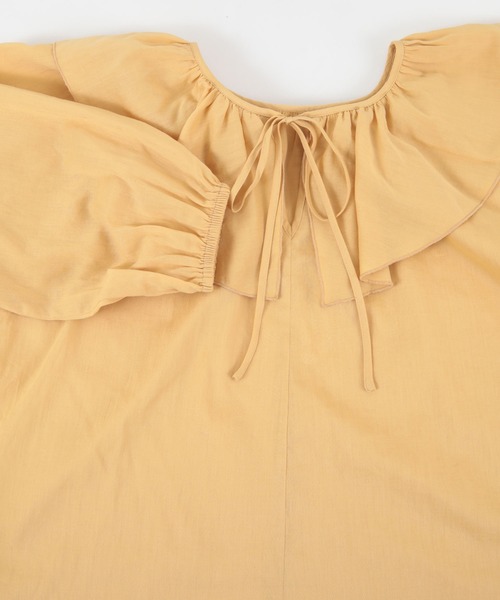 titivate（ティティベイト）の「ﾌﾘﾙｶﾗｰ長袖ﾌﾞﾗｳｽ（シャツ/ブラウス・レディース・ピンク/イエロー/ブラック/ブルー/オフホワイト・M/S）」の16枚目の写真