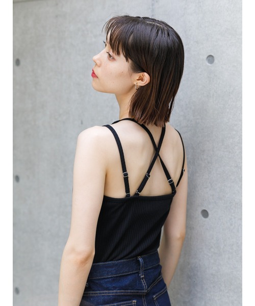 koe(コエ)の「カップ付きキャミソール*(キャミソール・レディース・ブラック/ベージュ/アイボリー・L/M)」の14枚目の写真