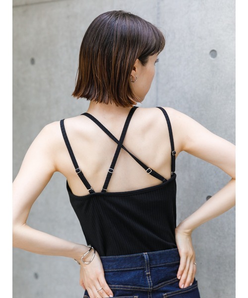 koe(コエ)の「カップ付きキャミソール*(キャミソール・レディース・ブラック/ベージュ/アイボリー・L/M)」の15枚目の写真