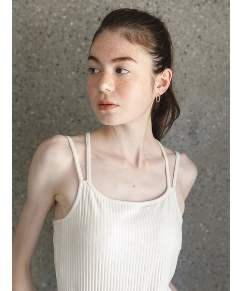 koe(コエ)の「カップ付きキャミソール*(キャミソール・レディース・ブラック/ベージュ/アイボリー・L/M)」の5枚目の写真