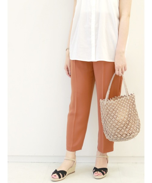 Te chichi（テチチ）の「ソフトテーパードパンツ（その他パンツ・レディース・オレンジ/ブラック/カーキ・SMALL/MEDIUM）」の3枚目の写真