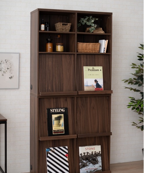 東京家具（トウキョウカグ）の「コンセントまわりをキレイにする収納ラック 2ドア（収納グッズ・レディース・ブラウン系その他/ベージュ系その他・FREE）」の3枚目の写真