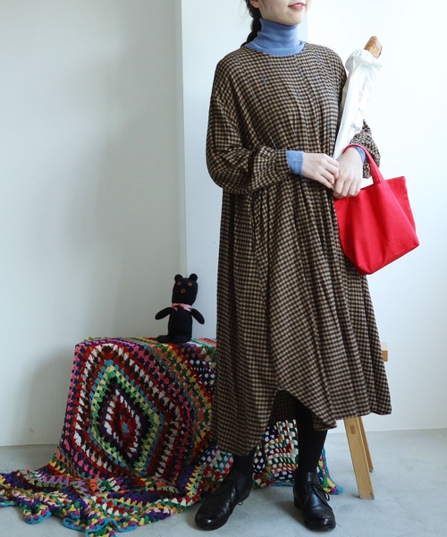 vintage刺繍ブルーワンピース手仕事 楽天市場】ワンピース 体型カバー 刺繍【贅沢なくらげ刺繍