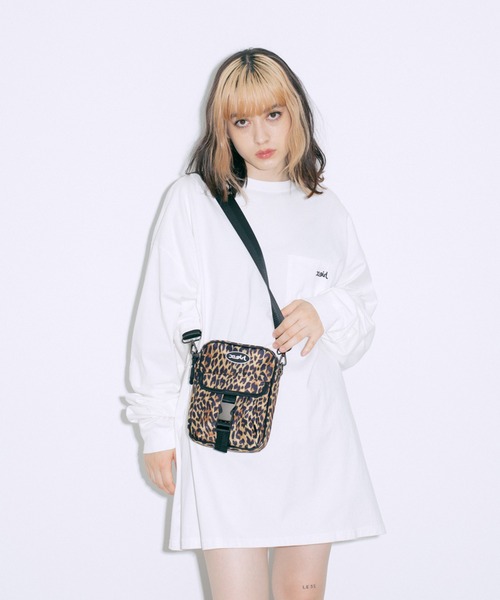 X-girl（エックスガール）の「OVAL LOGO SHOULDER BAG（ショルダーバッグ・レディース・ベージュ/ホワイト/ブラック・ONE SIZE）」の15枚目の写真