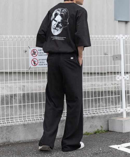 セール】レトロフラワープリントスラックス（スラックス）｜Perushu