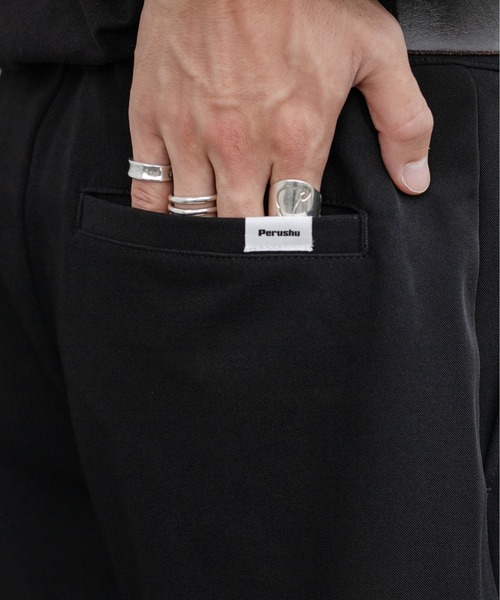 Perushu（ペルーシュ）の「レトロフラワープリントスラックス（スラックス・メンズ・パープル/イエロー/ブラック・MEDIUM/LARGE/SMALL）」の20枚目の写真