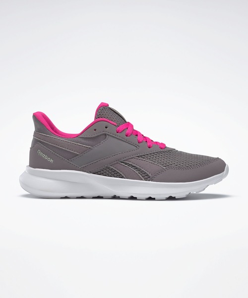 Reebok(リーボック)の「 クイック モーション 2.0 / Quick Motion 2.0(スニーカー・レディース・グレー×ピンク/ブラック×ブルー・23.0cm/23.5cm/24.0cm/24.5cm/25.0cm/25.5cm/26.0cm)」の1枚目の写真