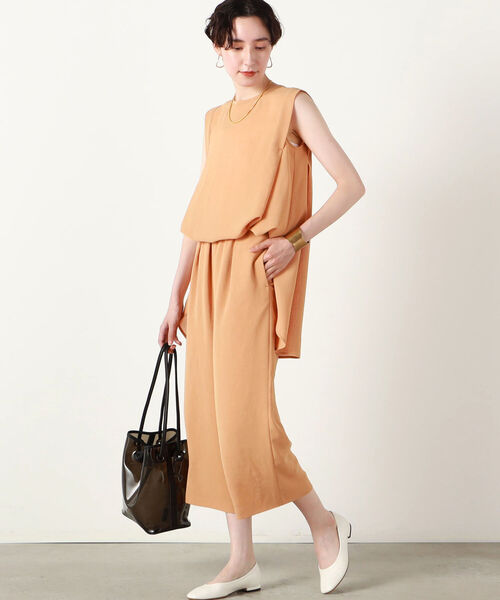 NOLLEY’S（ノーリーズ）の「◇【WEB限定】ハイツイストクロスセットアップパンツ（その他パンツ・レディース・オレンジ/ブラック/ベージュ・36/38）」の10枚目の写真