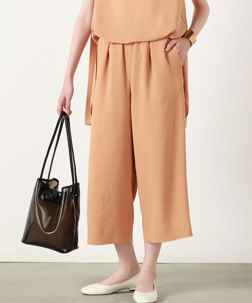 NOLLEY’S（ノーリーズ）の「◇【WEB限定】ハイツイストクロスセットアップパンツ（その他パンツ・レディース・オレンジ/ブラック/ベージュ・36/38）」の11枚目の写真