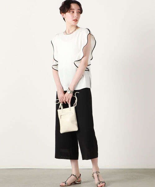 NOLLEY’S（ノーリーズ）の「◇【WEB限定】ハイツイストクロスセットアップパンツ（その他パンツ・レディース・オレンジ/ブラック/ベージュ・36/38）」の13枚目の写真