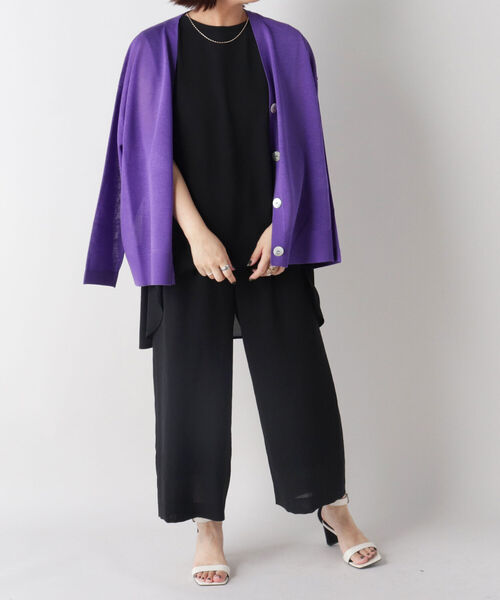 NOLLEY’S（ノーリーズ）の「◇【WEB限定】ハイツイストクロスセットアップパンツ（その他パンツ・レディース・オレンジ/ブラック/ベージュ・36/38）」の15枚目の写真
